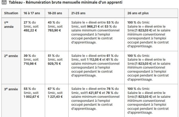 Rémunération en alternance - MàJ mars.26